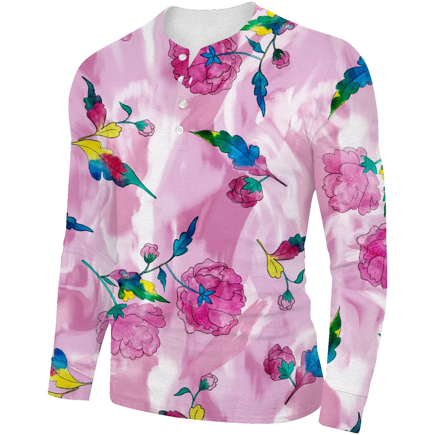 

Мужская быстросохнущая зимняя Уличная Повседневная теплая футболка-поло с воротником «Генри» и длинными рукавами, универсальная рубашка с...