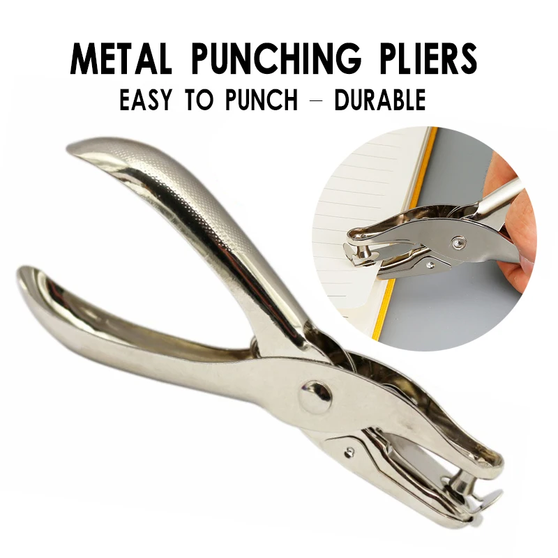 

Metal Punch Plier Single Hole Puncher Toilet Paper Puncher Single Hole Scrapbook Hole-punching Machine School Office Metal All