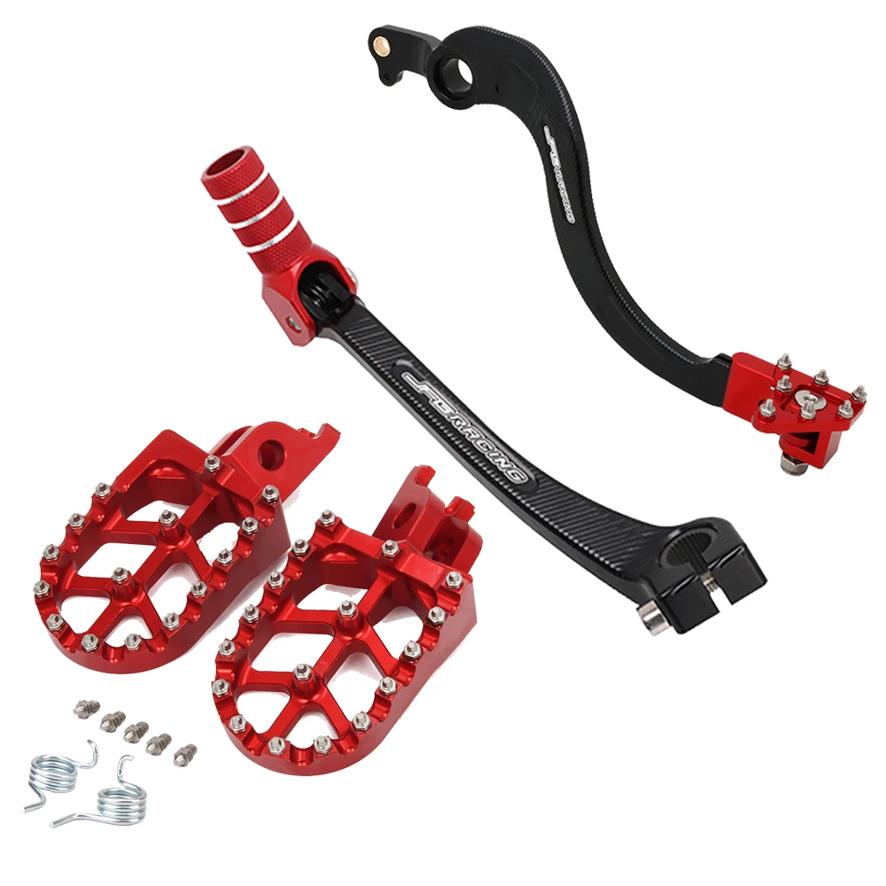 

Motocycle CNC Foldbale Gear Shift Lever Shifter Pedal Brake Pedal Footpegs Foot Pegs Pedals For HONDA CRF450R CRF450RX CRF250R