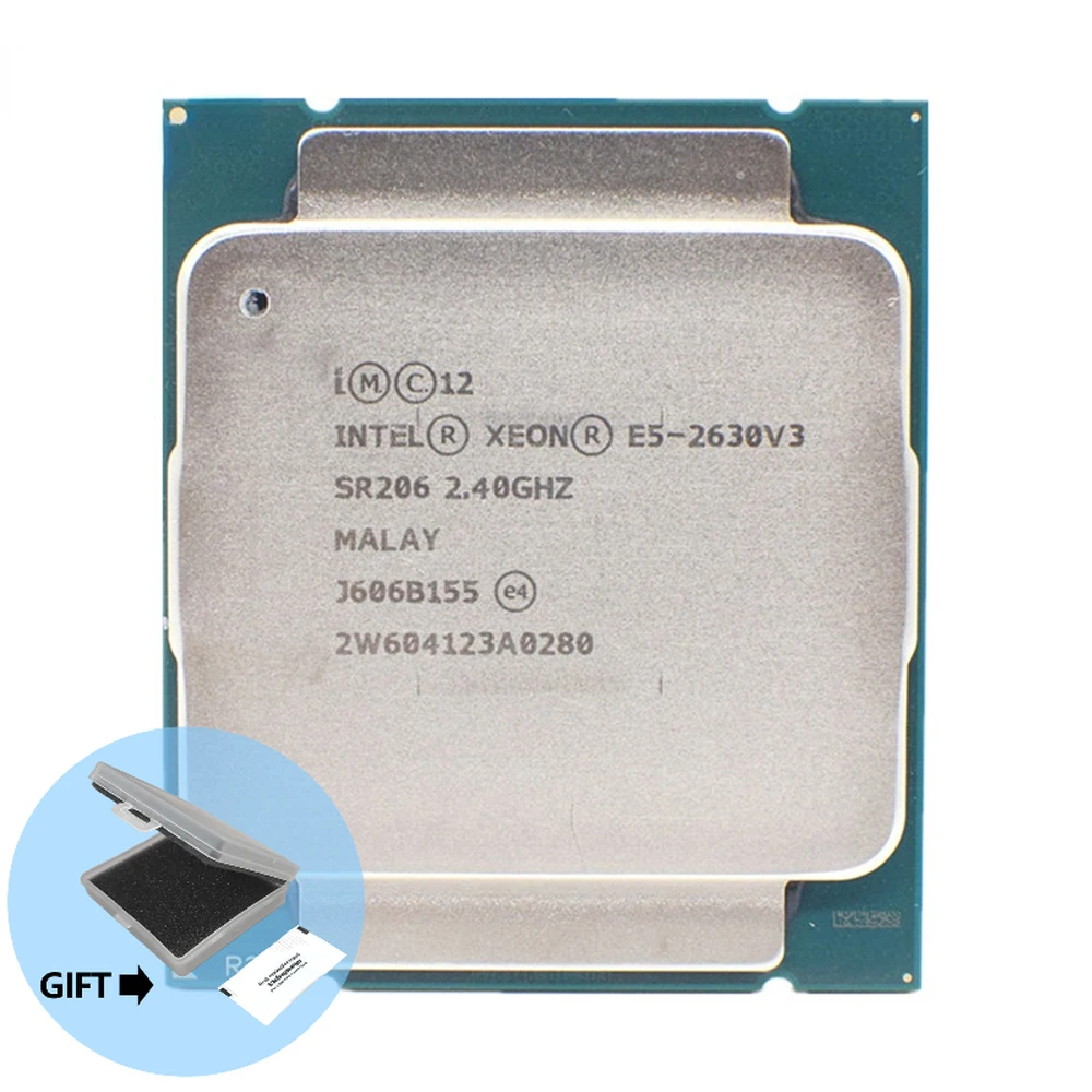 

Intel Xeon E5 2630 V3 Processor SR206 2.4Ghz 8 Core 85W Socket LGA 2011-3 CPU E5 2630V3
