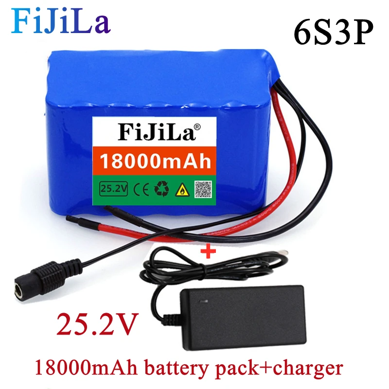 

Neue 24V 18Ah 6S 3P 18650 Batterie Lithium-Batterie 25,2 v 18000mAh Elektrische Fahrrad Moped/Elektrische/Li ionen Akku