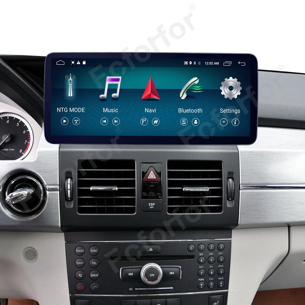 Автомобильный радиоприемник Qualcomm CarPlay для Mercedes Benz GLK Class 2009-2012 Android 13