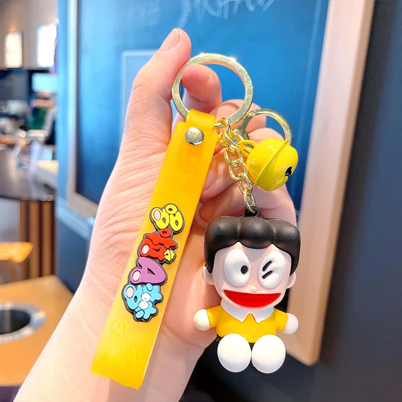Брелок для ключей Doraemon Fat Tiger модный силиконовый держатель с подвеской в виде