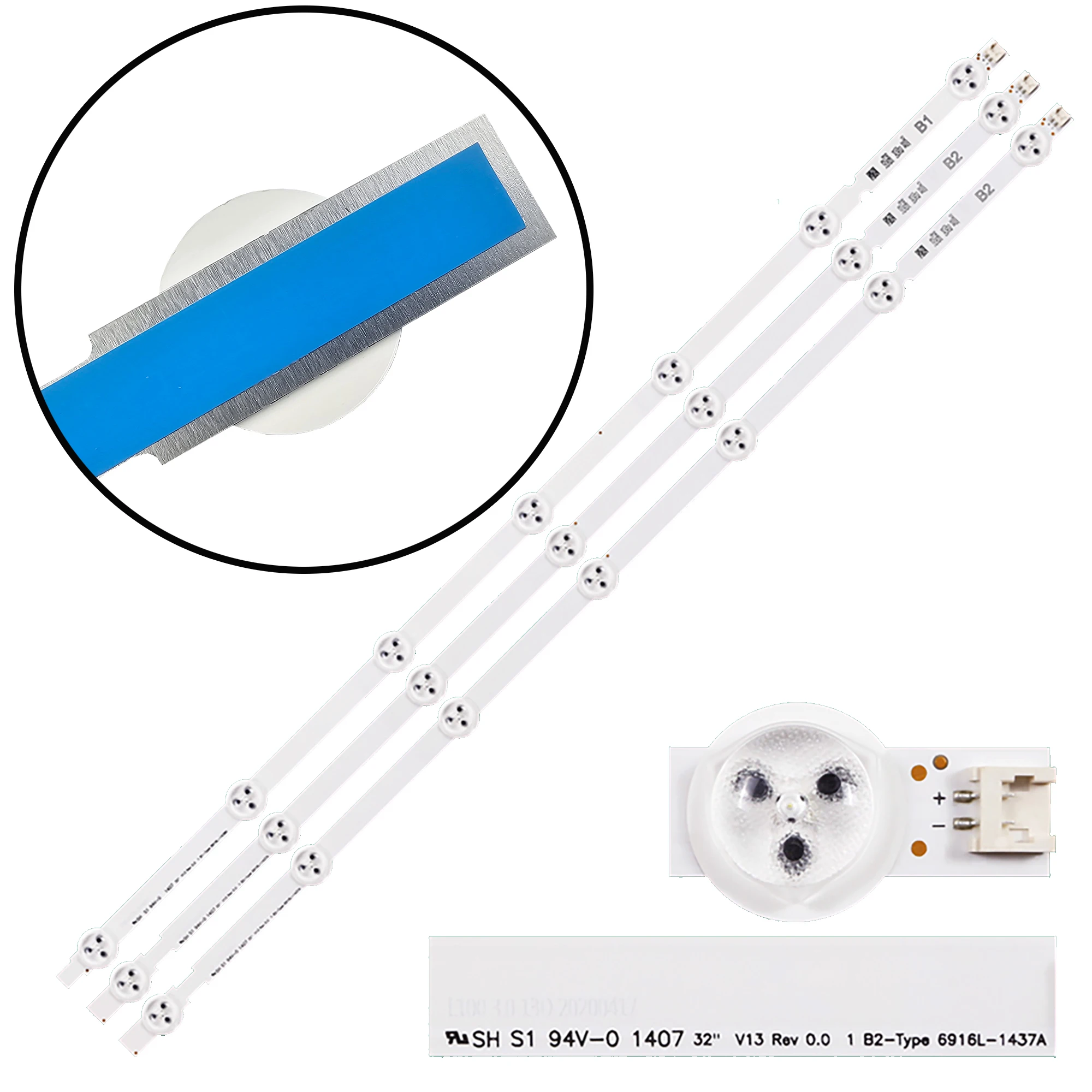 Светодиодная лента для 32LA615V 32LN570 32LN613V 32LB530U 32LA620V 32LN541V 32LN540U-ZA 32LA615V-ZE 32LA621V-ZD 32LN613V-ZB (art.: 3920d2fd97667) - 3920d2fd97667