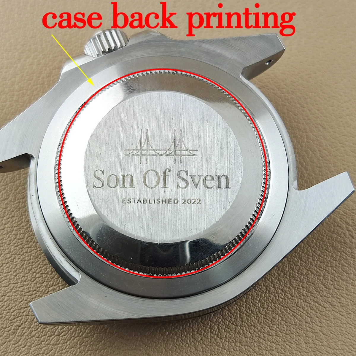 40 мм GMT nh34 чехол с пользовательским логотипом сапфировое стекло nh35 для часов