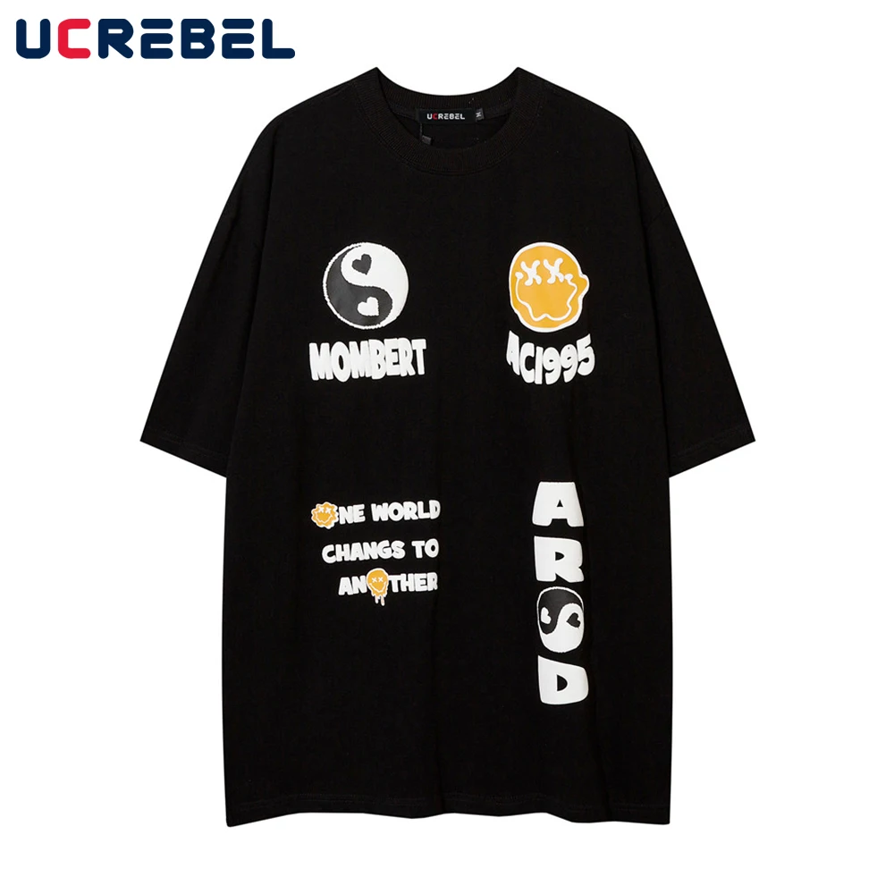 

Футболка мужская с коротким рукавом и круглым вырезом, хлопок, Повседневная Уличная одежда, свободная рубашка с принтом Tai Chi, лето