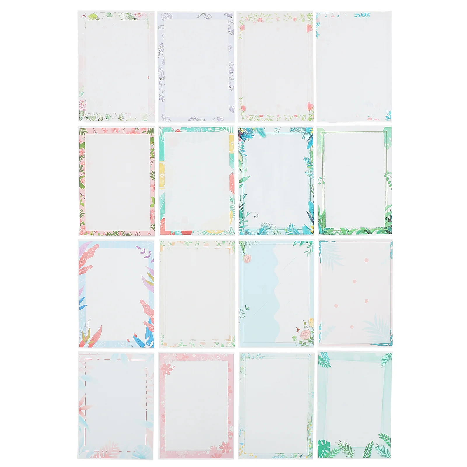 

Paper Letter Border Design Writing Stationery Floral Flowerfornote Decorativestudents Festival Painting Holiday Blessing Leaves
