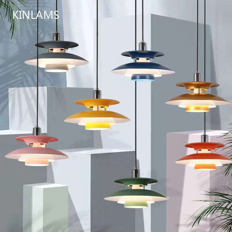 Korean Chandeliers Danmark Flying Saucer Pendant Light Restaurant Nordic Lamp Bedroom Bar Dining Room Table Japan Chandelier