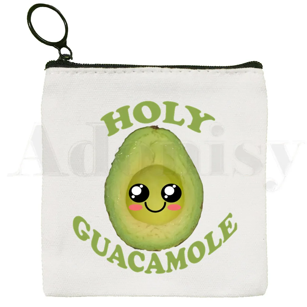 Graphic Avocado Fruit Wallets Coin Pocket Vintage Male Purse Function Boy and Girl Wallet Cute Harajuku Kawaii Card Holders