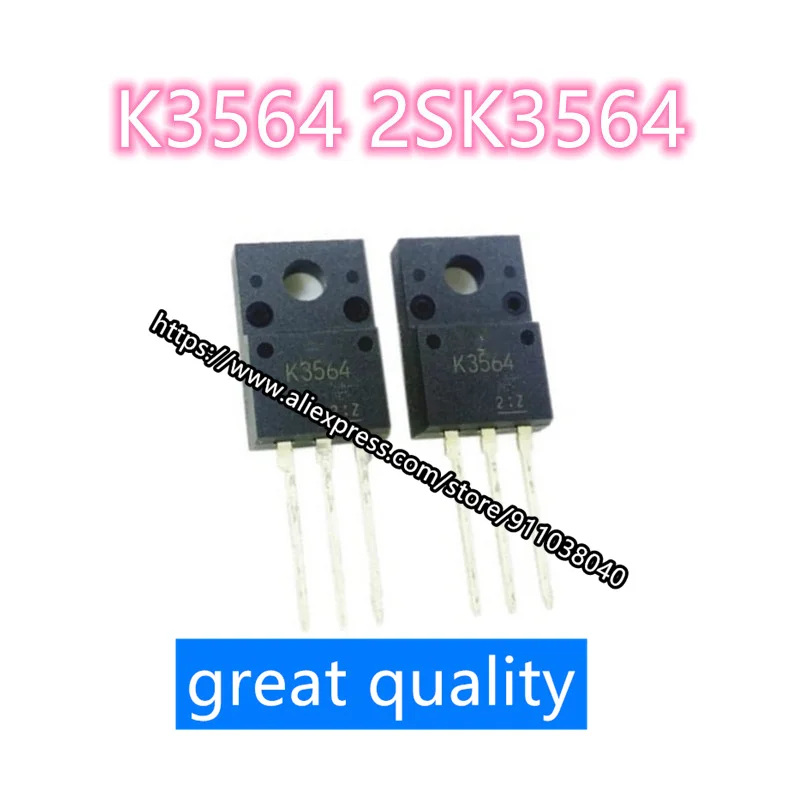 

10pcs/Lot New K3564 2SK3564 TO-220F 900V 3A great quality on stock