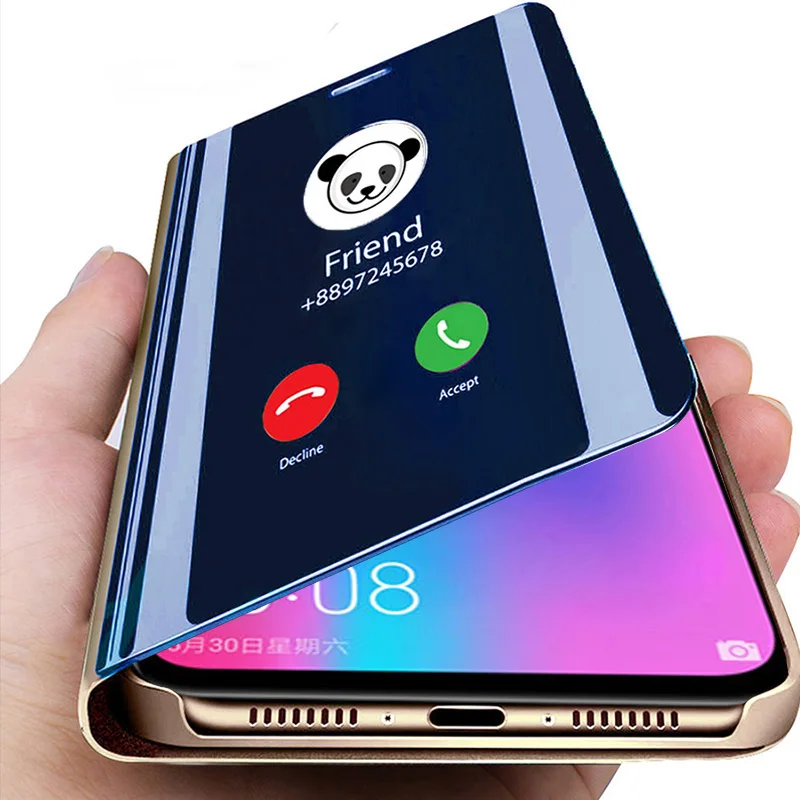 

Smart Mirror Flip Case For Huawei P40 P20 P10 P30 Pro Lite Y7 Y6 Y9 P Smart 2019 Mate 30 20 Pro Honor 10 20 Lite 9X 8X Cover