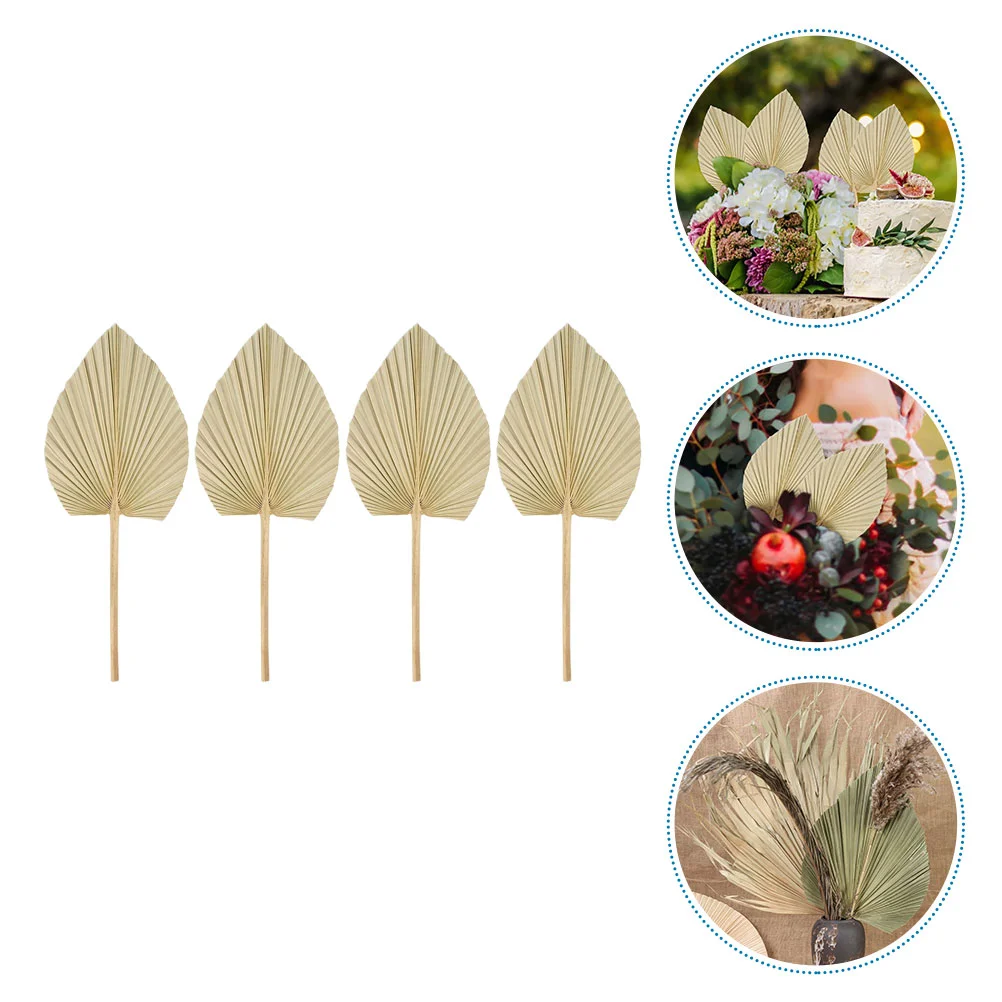

4 Pcs Palm Leaf Decoration Fall Decorations Home Artificial Wedding Bouquet Carapace