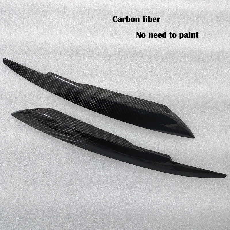 

Накладка на переднюю фару из углеродного волокна, наклейка, накладка на фару, ВЕКО для Audi A4 B7 2005-2008, стекловолокно, матовые черные брови