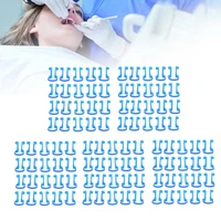 teeth whitening 100pcs cotton roll holder clip dental clinic orthodontic mouth supplies plastic blue compact dental