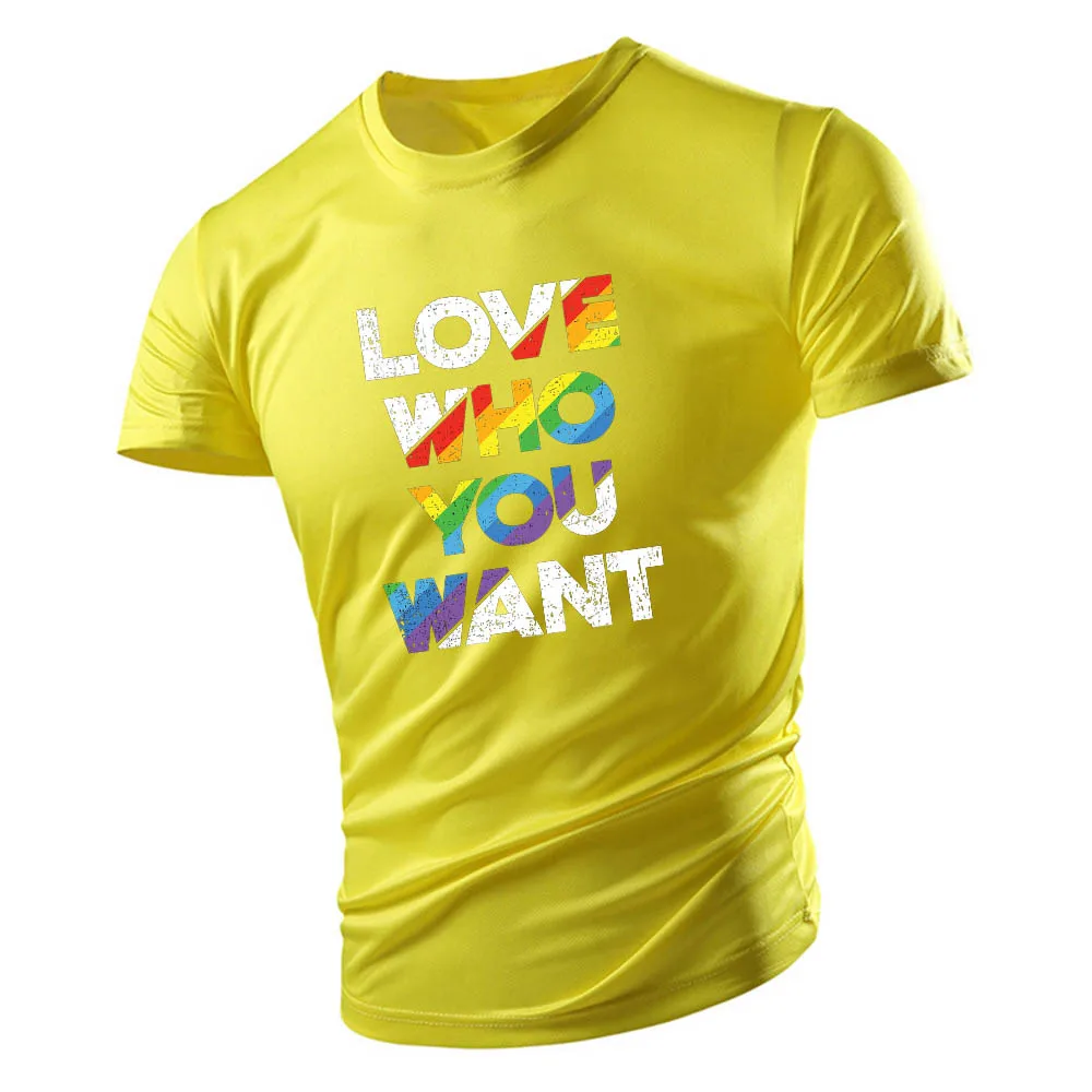 

Футболка мужская с круглым вырезом, модная повседневная быстросохнущая спортивная с короткими рукавами, с цветными буквами и 2D принтом, лет...