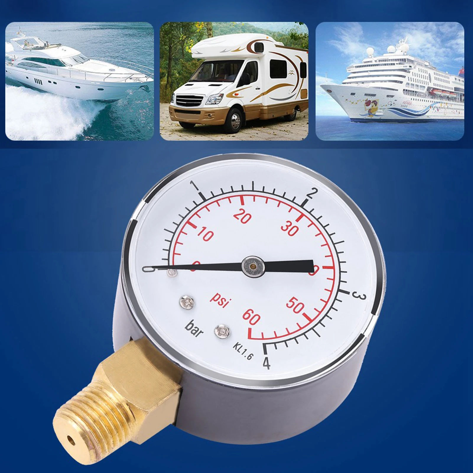 Манометр для масла измеритель давления воды манометр мини топлива воздуха или 0-4