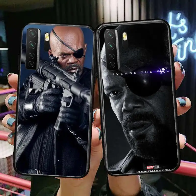 

Nick Fury Marvel Black Soft Cover The Pooh For Huawei Nova 8 7 6 SE 5T 7i 5i 5Z 5 4 4E 3 3i 3E 2i Pro Phone Case cases