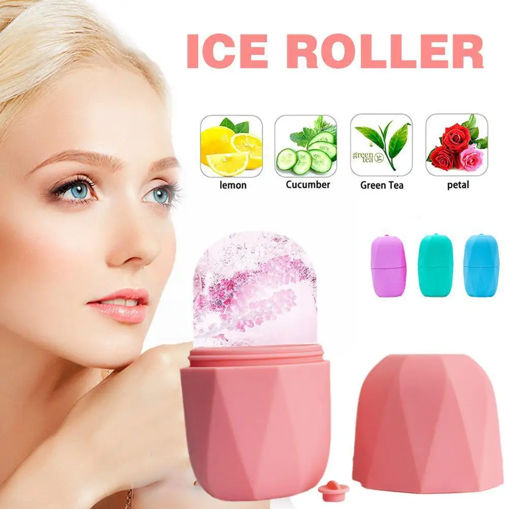 

Silicone Skin Care Beauty Lifting Contouring Silicone Trays Ice Face Ice Facial Roller Ice Reduce Balls C Massager Cube Glo K3L9