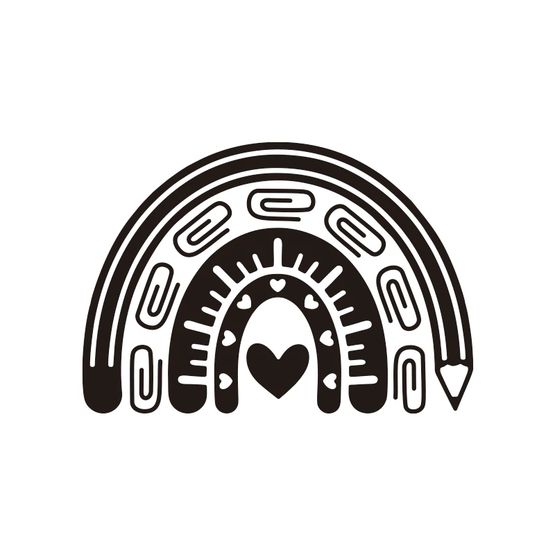 Металлические штампы для скрапбукинга Love Heart Rainbow