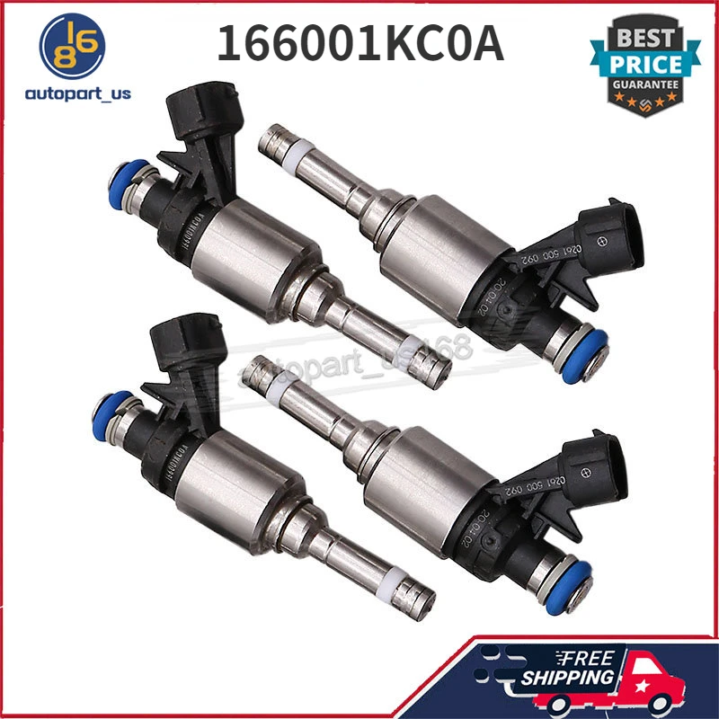 

Топливные форсунки 166001KC0A 16600-1KC0A 16600 1KC0A для 2011-2017 Nissan Juke 1.6L L4