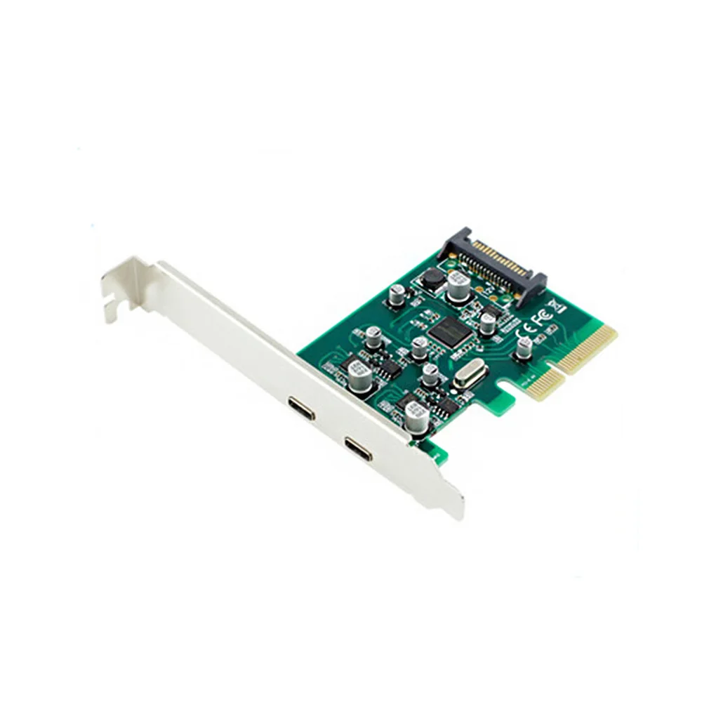 

PCI-E to 2 Port USB3 1 Type-C Conversion Card Lightweight Wear-resistant Express Cards Durable Stable Converter Adapter