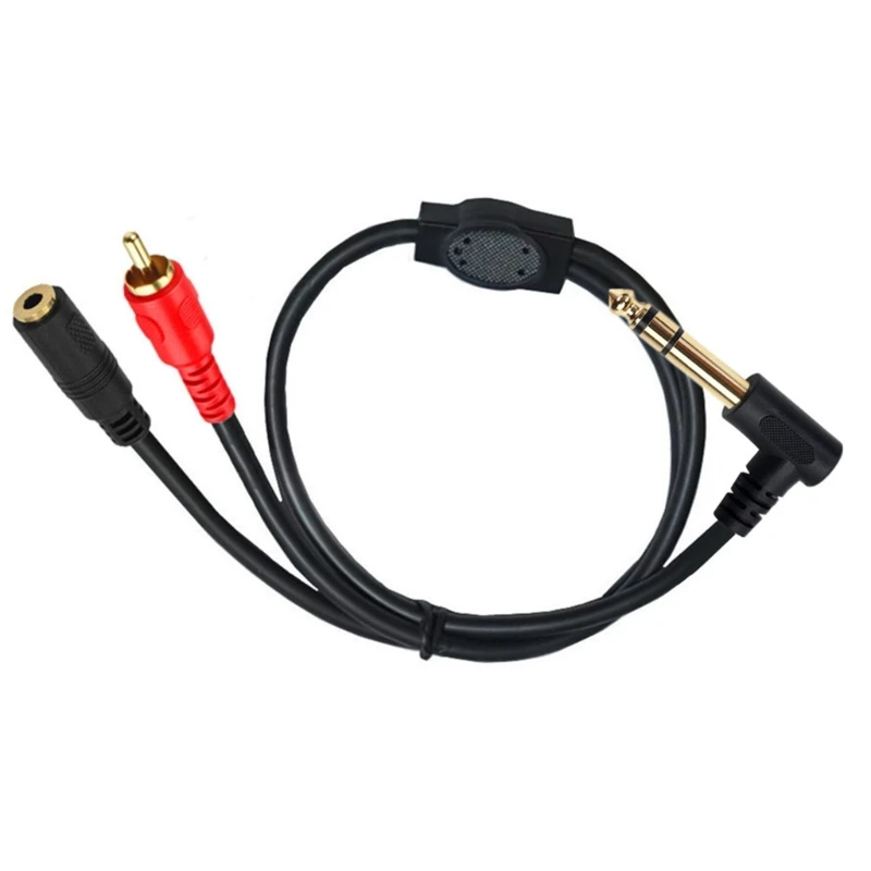 

Стерео штекерный кабель TRS 3,5 мм 1/8 "мама на 6,35 мм 1/4" штекер RCA конвертер 3XUE