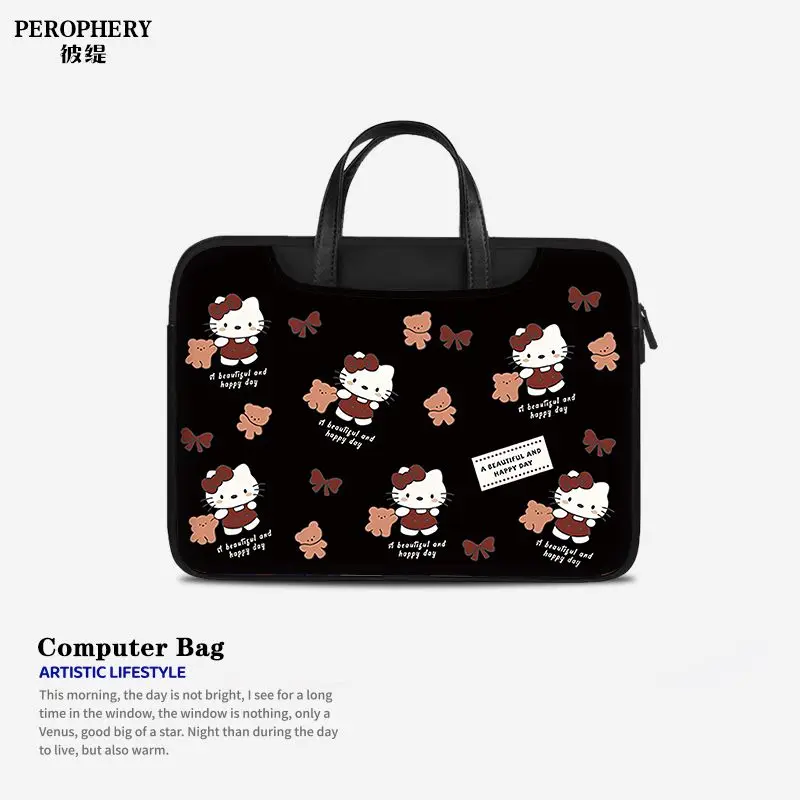 Сумка для ноутбука Sanrio Hello Kitty Stitch 14 15 6 16 дюймов подходит Macbook/Dell/HP/Lenovo сумка через