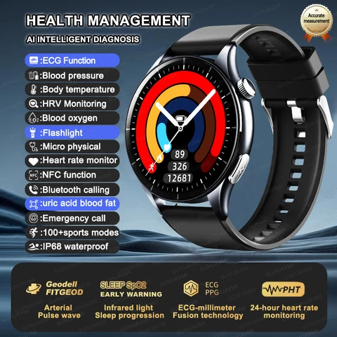 Smart Watch 2025 ECG+PPG