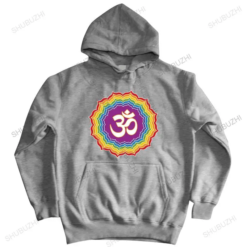 

Men sweatshirt spring pullover Seven Chakras Colors zipper Men Cotton Buddha Mandala hoodies Flower mens shubuzhi hoodies