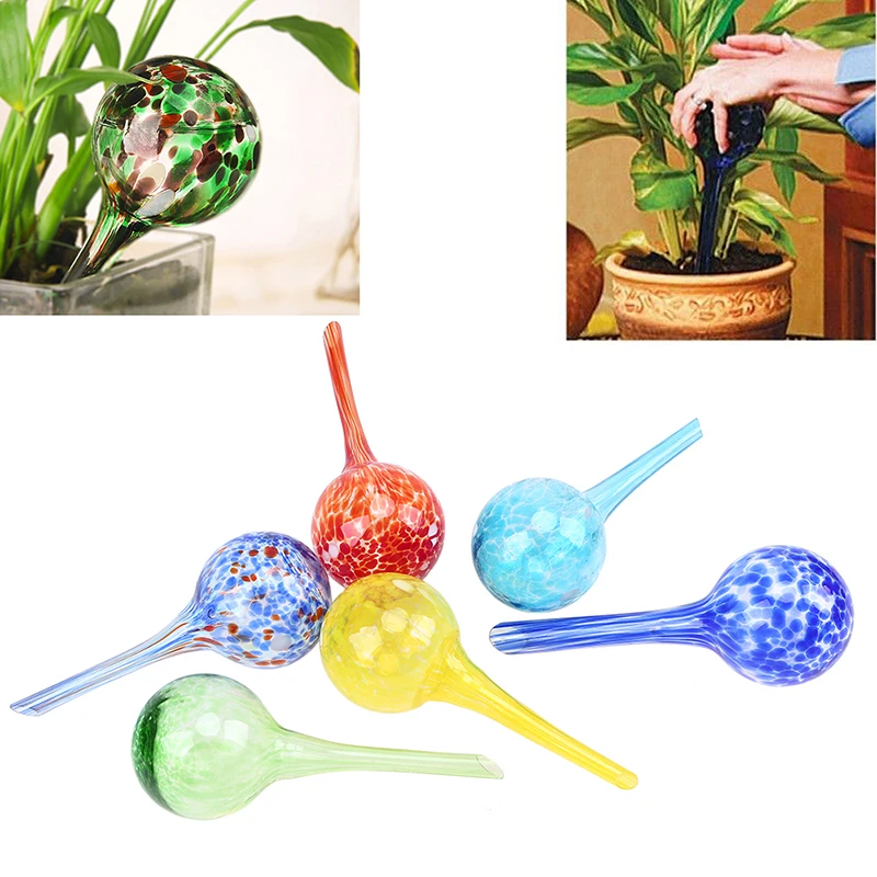 

5pcs Self Automatic Plant Watering Globes 100ml Glass Watering Ball Garden Watering Cans Drip Balls Planter Accessories