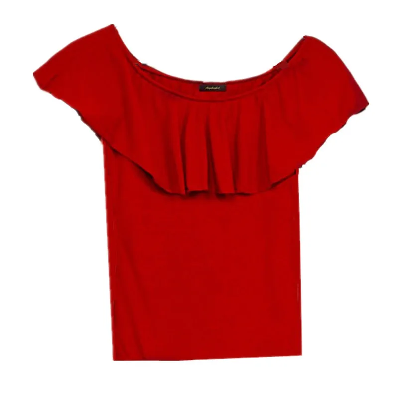 2024 Сексуальная женская футболка с воротником-лодочкой и открытыми плечами