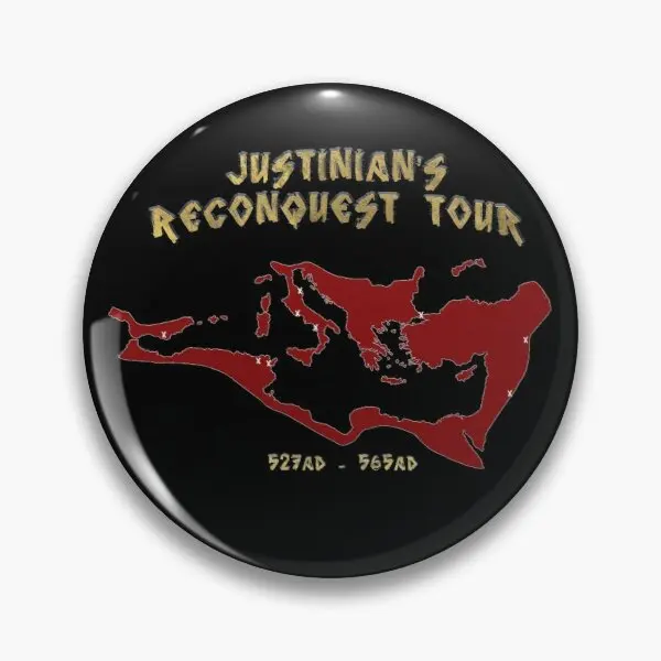

Мягкая булавка Justinian Is Reconquest Tour, модная металлическая брошь для одежды, забавное креативное украшение для женщин