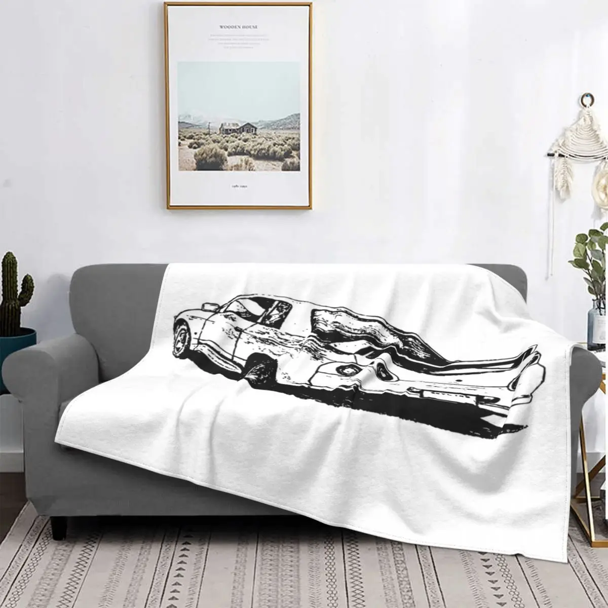 

Одеяло на флисе для мальчиков и подростков, одеяло из сверхмягкого флиса для дивана и гостиной, трансформер Skyline R32, Vr38