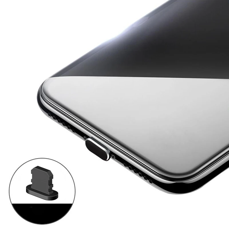 USB Charging Port Dust Plug Aluminium Alloy Portable Anti Charger Dock Cap Cover for IPhone 11 X XR Max 8 7 6S Plus | Мобильные