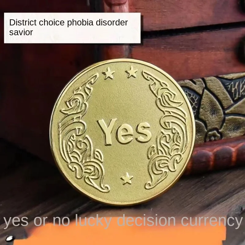 

Lucky coin yes/no toy coin Happy Birthday coin Metal crafts Iron gold medallion small gift collection souvenir