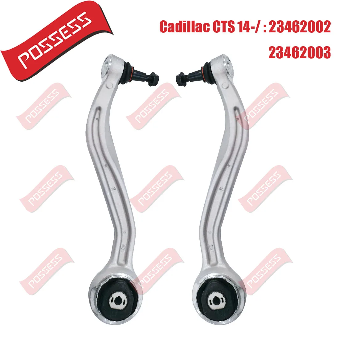 

A Pair of Front Lower Suspension Curved Control Arm For Cadillac CTS CA2 2014-/ Rear Wheel Drive 2WD,OE 23462002 23462003