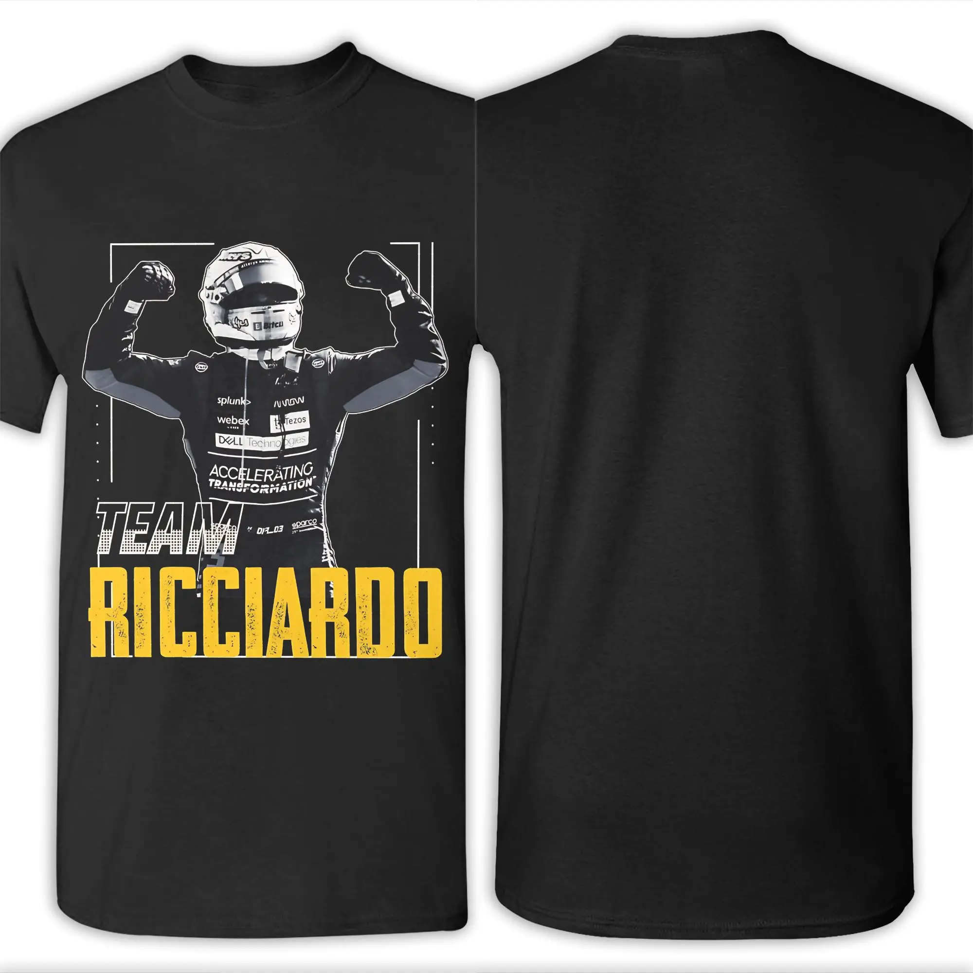 Футболка Ricciardo Helmet Novelty из 100% хлопка, футболки Daniel Ricciardo для мужчин (art.: 3920da6ae7aff) - 3920da6ae7aff