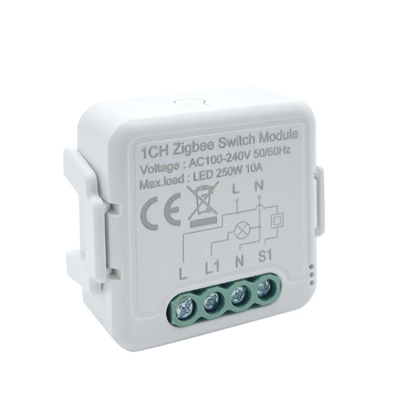 

Умный Wi-Fi модуль Tuya, потайной переключатель для роликового затвора, электрический двигатель, 1/2 клавиш, совместим с Alexa Home