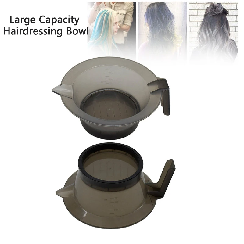 

1Pcs Large Capacity Hairdressing Bowl Professional Salon Hair Color Dye Tint Bowl Coloring Mixing Suction Bowl