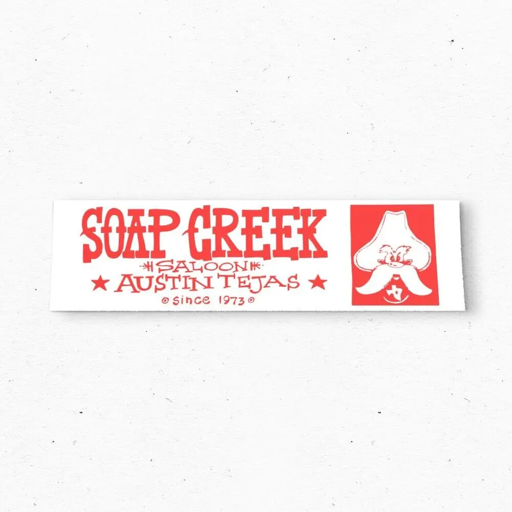 Наклейка на бампер Soap Creek Saloon - Austin Texas TOURISM Travel Decal 80s 90s Наклейки автомобиль