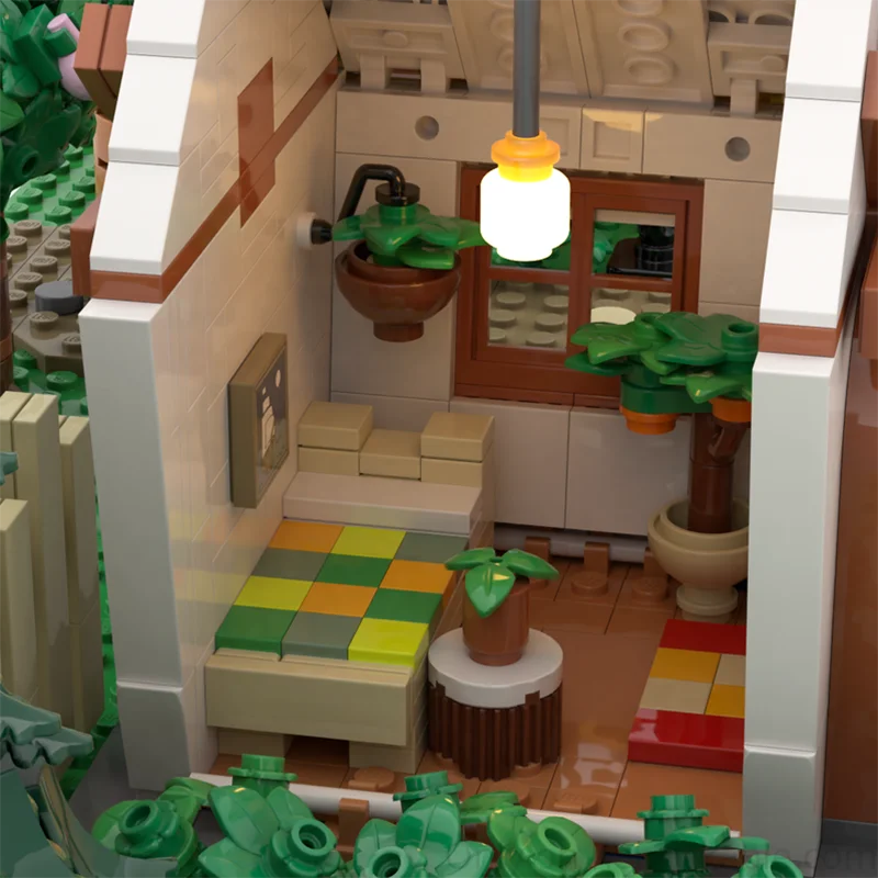 Фото 6276 деталей MOC Island Life Part II: Конструктор «Приключения в замке», техническая уличная сцена, механическая классическая модель, игрушка-подарок №5