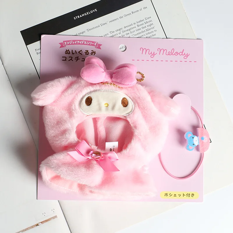 Sanrio Hangyodon Kuromi Моя Мелодия Hello Kitty милая плюшевая накидка кукла брелок кавайная