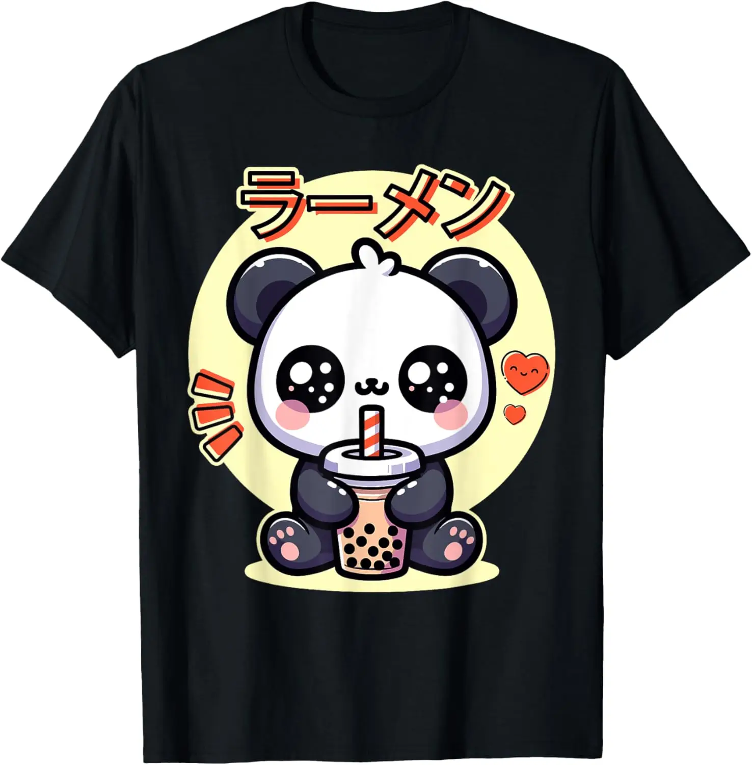 Футболка Kawaii Panda Drink Bubble Tea Anime Boba Tapioca