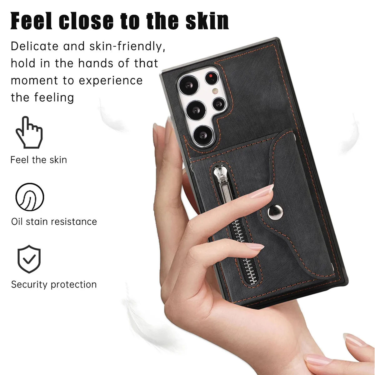 

Yidai-Silu кожаный чехол с магнитной застежкой RFID блокирующий бумажник тонкий откидной Чехол-книжка с подставкой для Samsung Galaxy Note 20 Ultra