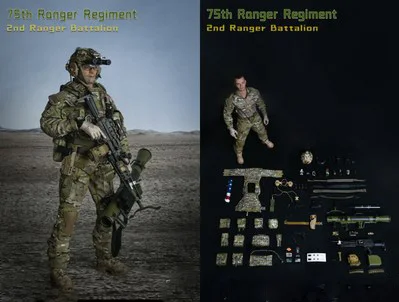 

Easy&Simple ES 26046R 1/6 U.S. Army 75th Rangers 2nd Cavalry Battalion Full Set 12'' Action Figure Soldier Model Toy In Stock