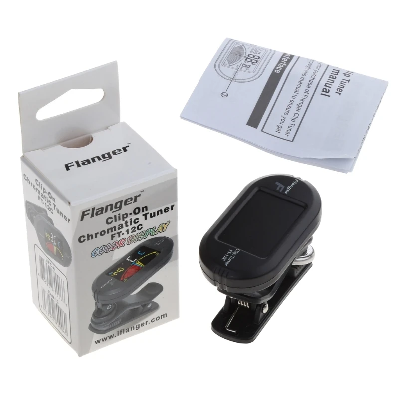 

Convenient Clip-on Tuner Musical Studio LCD Tuner for Guitar Bass Ukulele Violin