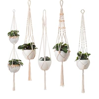 100 handmade hanging baskets flowerpot plant holder macrame plant hanger indoor wall decor hanging planter plant holder basket