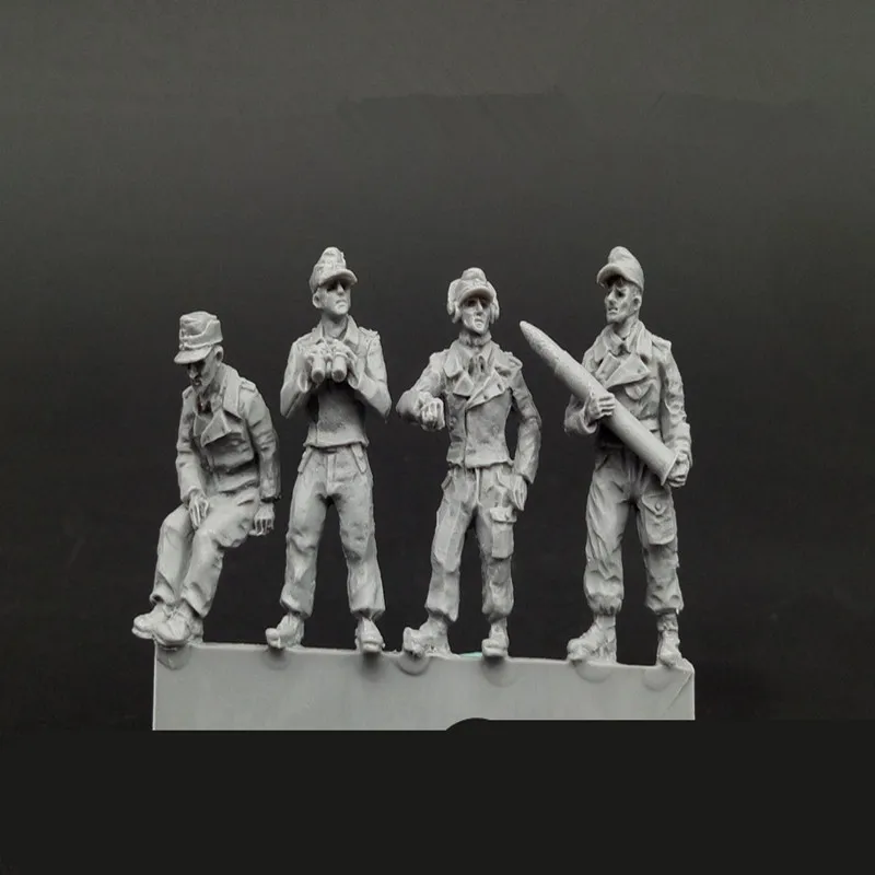 

Коллекция 1/72 года, фигурка скалеризина, игрушки, немецкая штурмовая артиллерия Второй мировой войны, 4 человека, несобранная, Неокрашенная, ...