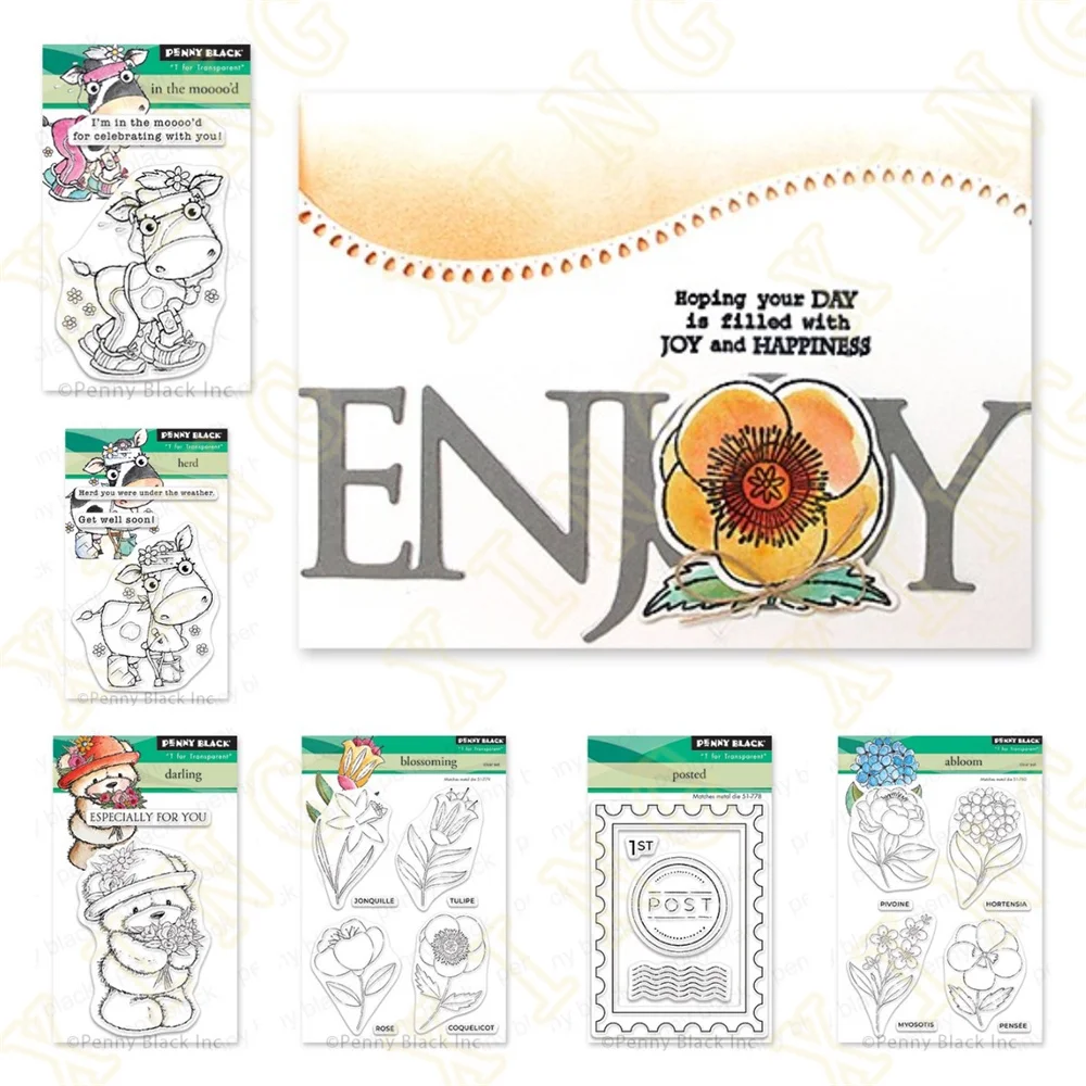 

Metal Cutting Dies Clear Stamps the Calf Series Scrapbook Diary Decoration Embossing Stencil Template Greeting Card Handmade Ne