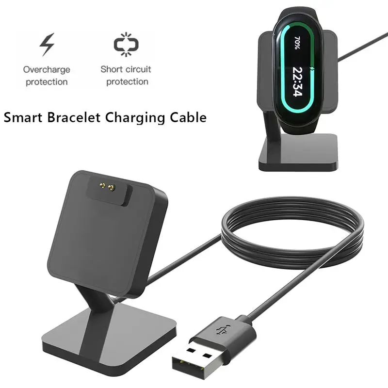 Фото Подставка для зарядки умных часов 1M для Mi Band 8, магнитный зарядный кабель для умных часов, аксессуары для зарядной док-станции-A31R №4